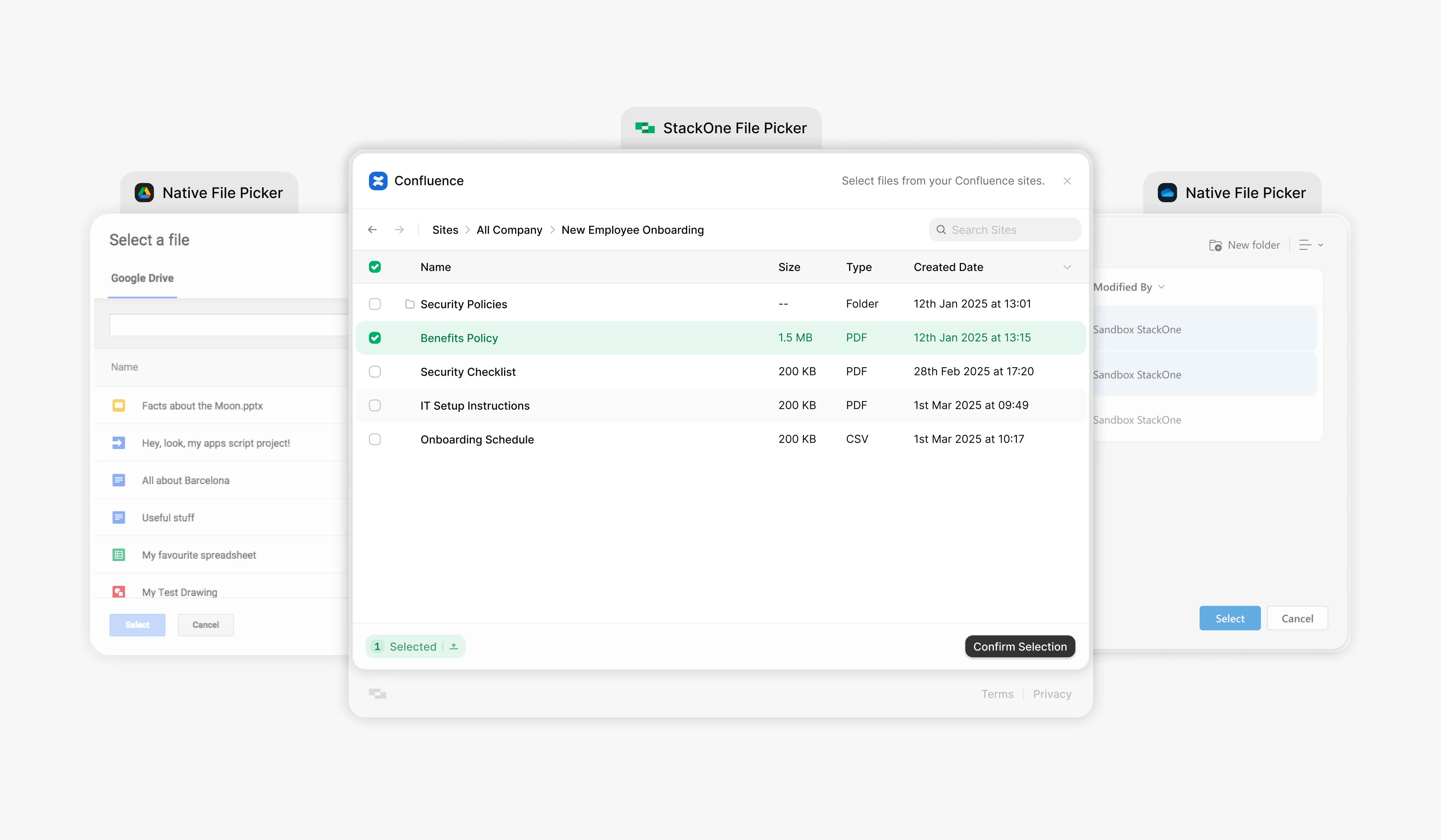 Documents API file picker